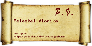 Peleskei Viorika névjegykártya